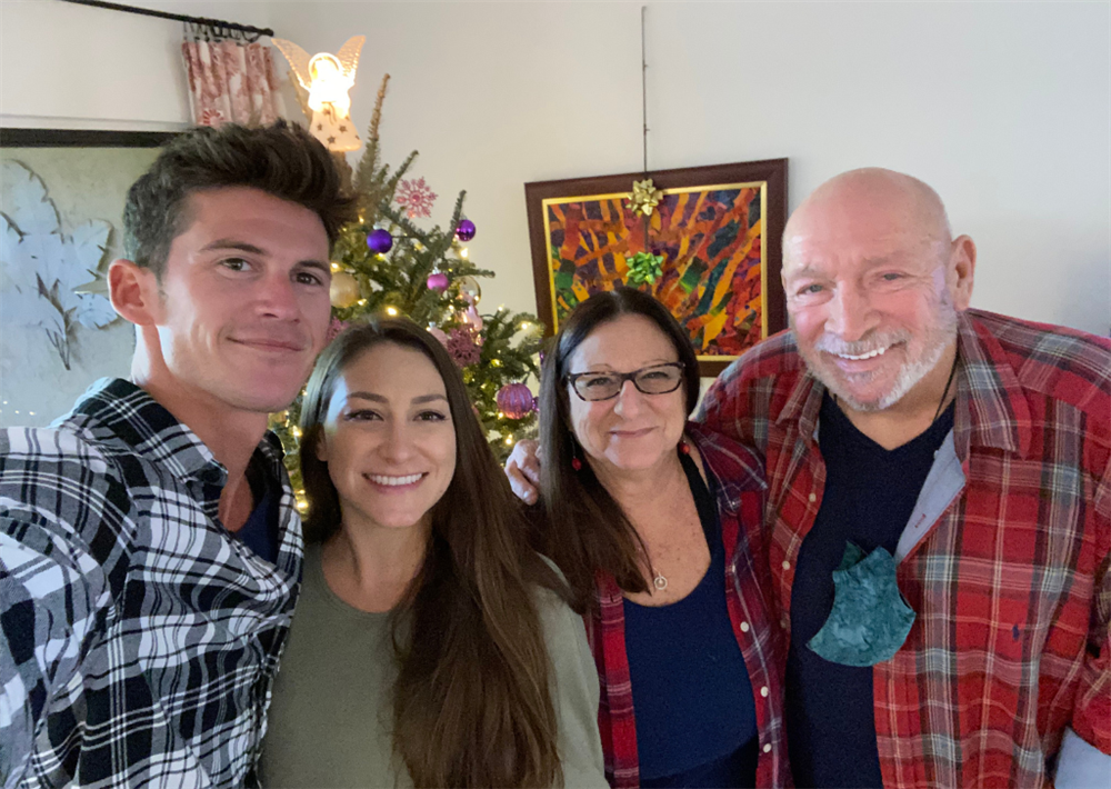 Marketing Lead Zoe Rawitz, second from left, with her husband, Brian, mother Fran, and late father, Kenny.